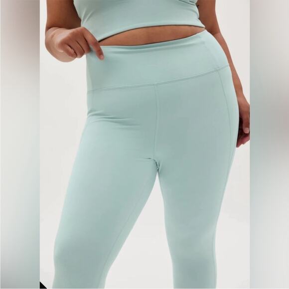 Girlfriend Collective Light Blue High Rise Compression Leggings - XXXL - Picture 3 of 12